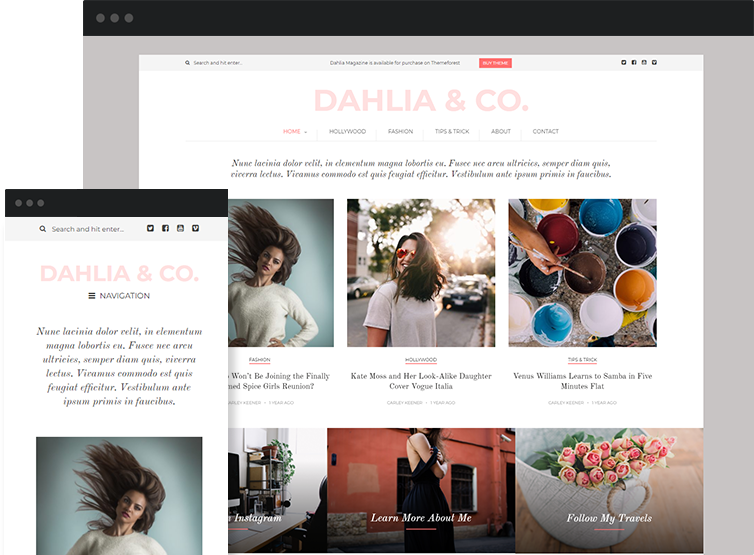 dahlia theme