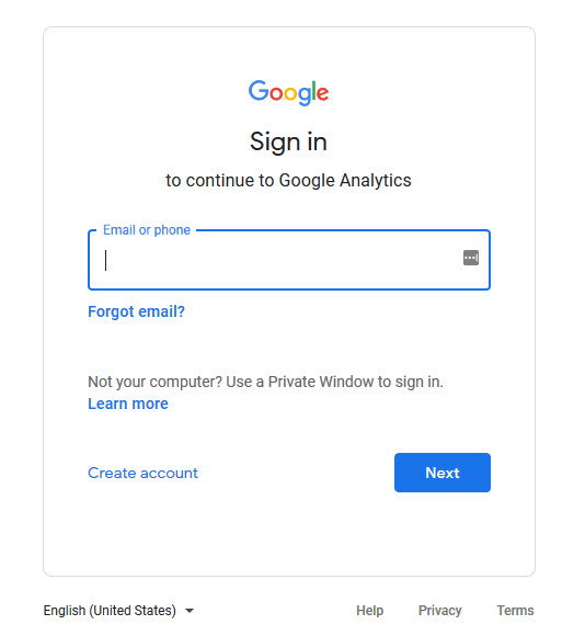 sign in to ga