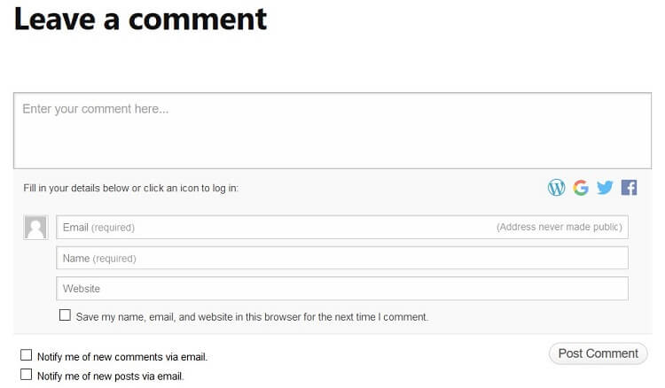 jetpack comments