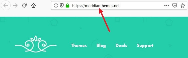 meridian themes domain name example