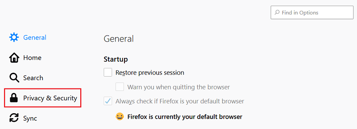 privacy and security in mozilla firefox