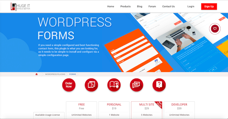 Huge IT Forms: best contact form plugins