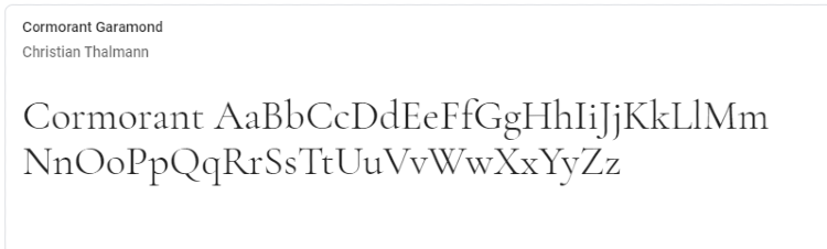 best-google-fonts-cormorant