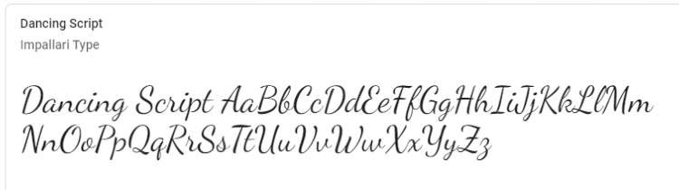 best-google-fonts-dancing-script