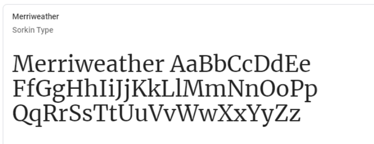 best-google-fonts-merriweather