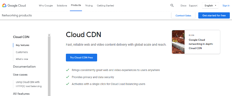 best cdn providers google cloud cdn