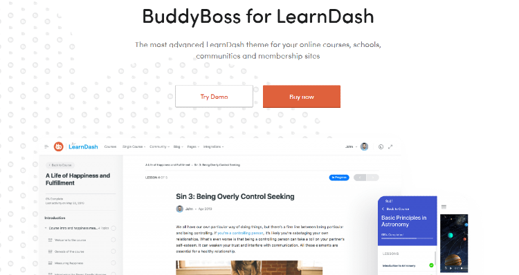 best-wordpress-learndash-themes-buddyboss